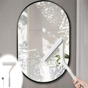 Multi-Purpose Squeegee cleaning, shower doors, car windshield, tile, fogged mirrors, glasses, countertop Mini Squeegee Cleaner Tool (Gray, 16.92in)